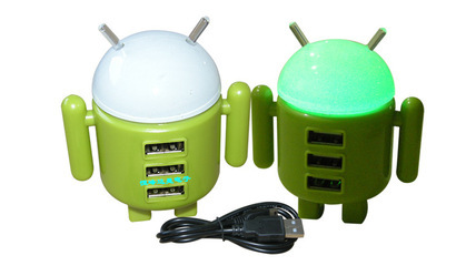 强势推出机器人Hub USB集线器 安卓Hub分线器与USB 2.0 Hub的完美融合